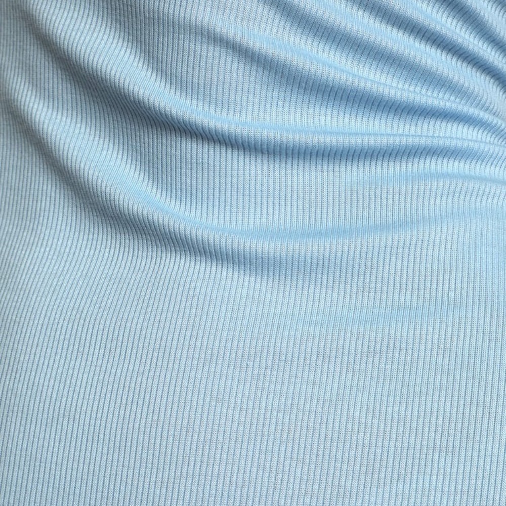 Lulus Light Blue Ribbed Maxi Dress – XS - Picture 3 of 7